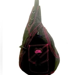 Harley-Davidson Black and Pink Sling Bag